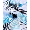 Mens Hawaiian Shirt Summer Beach Casual Short Sleeve Button Down Shirts | Aloha Tropical Print, Cuban Collar, Relaxed Fit, for Vacation Beach Party Luau, Cruise, Holiday, Summer Outdoor Wedding(Blue White Palm)