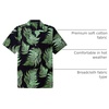 Mens Hawaiian Shirt Summer Beach Casual Short Sleeve Button Down Shirts | Aloha Tropical Print, Cuban Collar, Relaxed Fit, for Vacation Beach Party Luau, Cruise, Holiday, Summer Outdoor Wedding(1630 05)