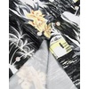 Mens Hawaiian Shirt Summer Beach Casual Short Sleeve Button Down Shirts | Aloha Tropical Print, Cuban Collar, Relaxed Fit, for Vacation Beach Party Luau, Cruise, Holiday, Summer Outdoor Wedding(Black Beach)