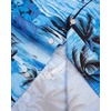 Mens Hawaiian Shirt Summer Beach Casual Short Sleeve Button Down Shirts | Aloha Tropical Print, Cuban Collar, Relaxed Fit, for Vacation Beach Party Luau, Cruise, Holiday, Summer Outdoor Wedding(Sky Blue Beach)