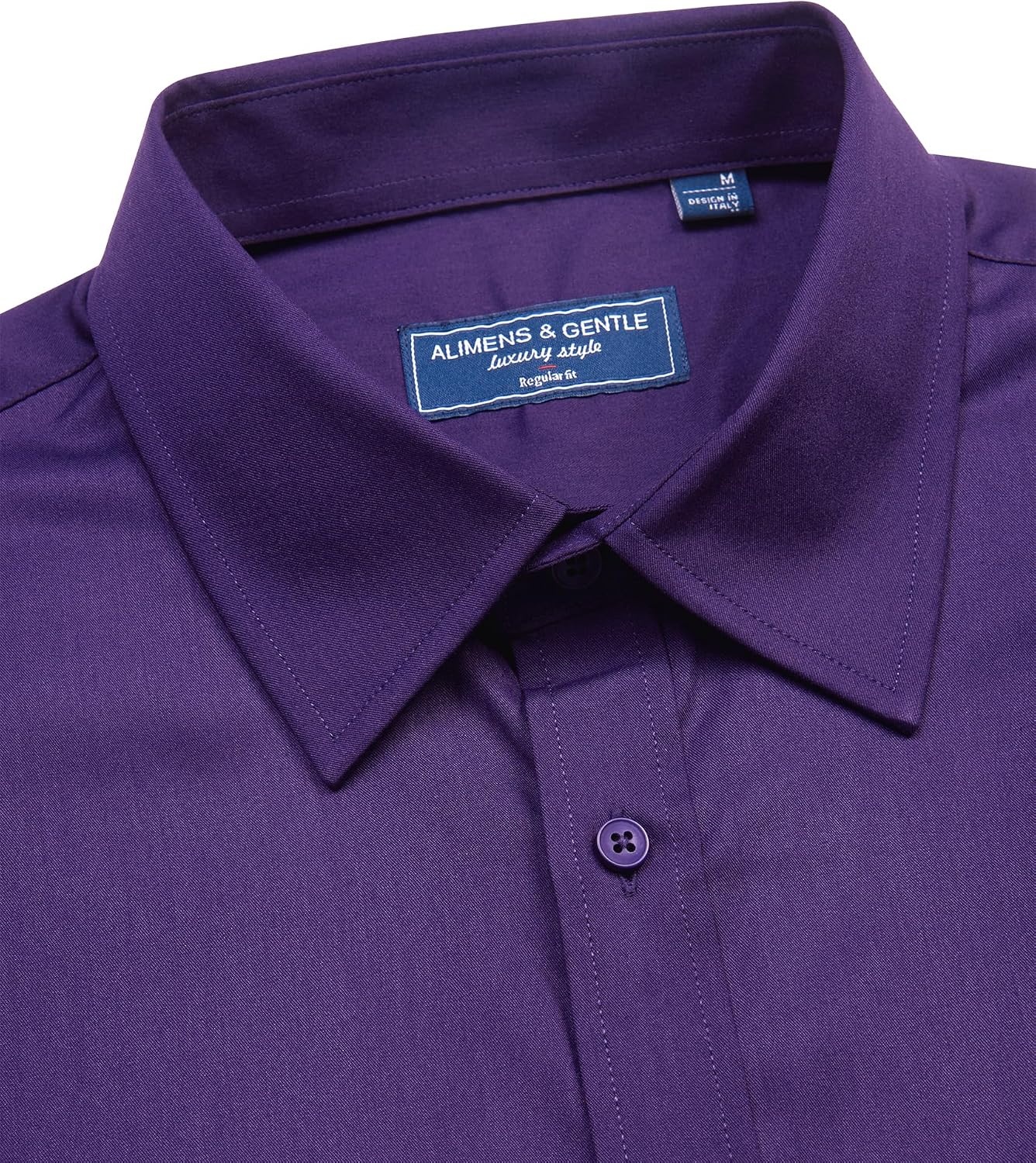 image:imageAlimens amp Gentle Mens Dress Shirt Short Sleeve Pocket Button Down ShirtGrape Purple