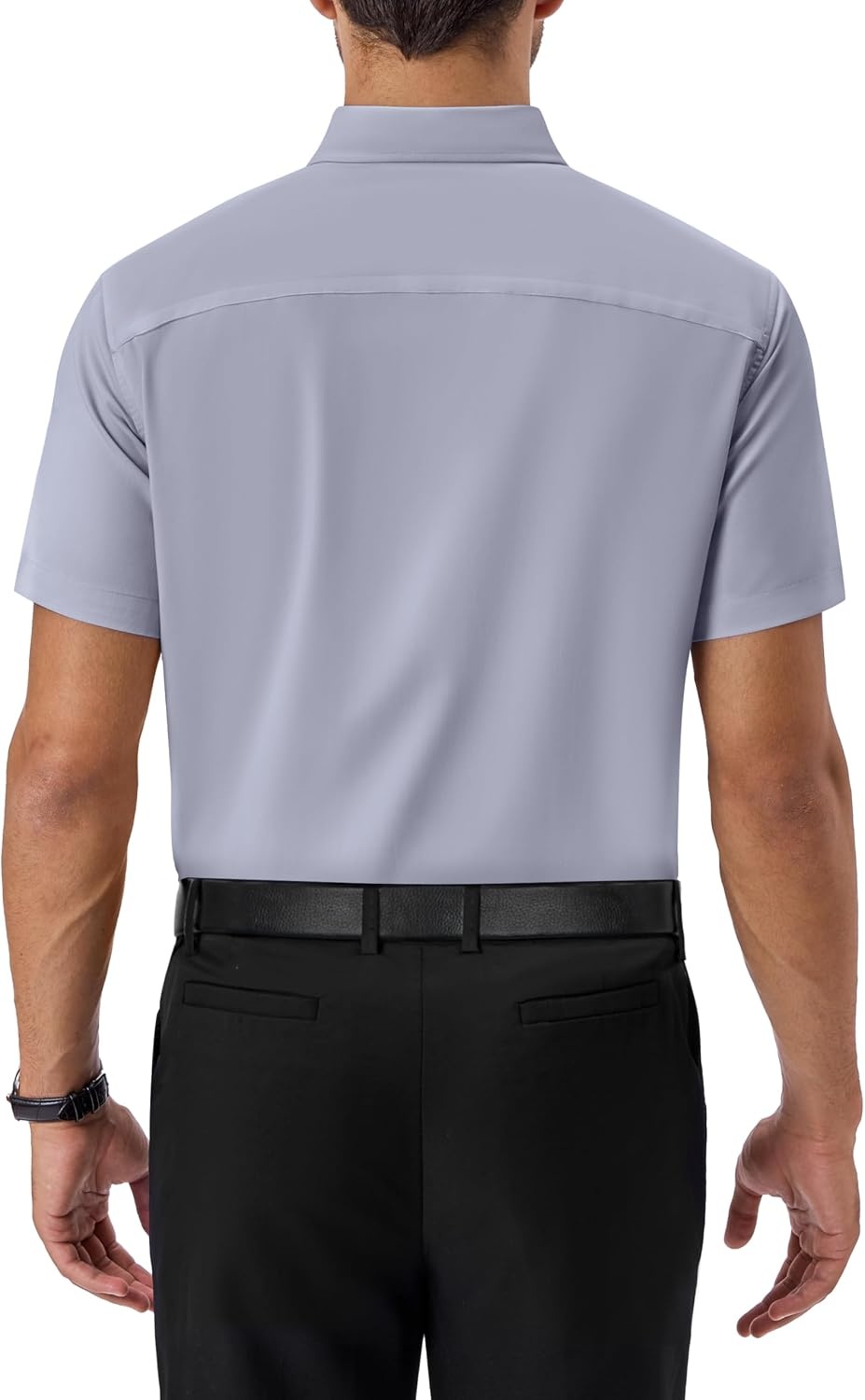 image:imageAlimens amp Gentle Mens Dress Shirt Short Sleeve Pocket Button Down ShirtGrey