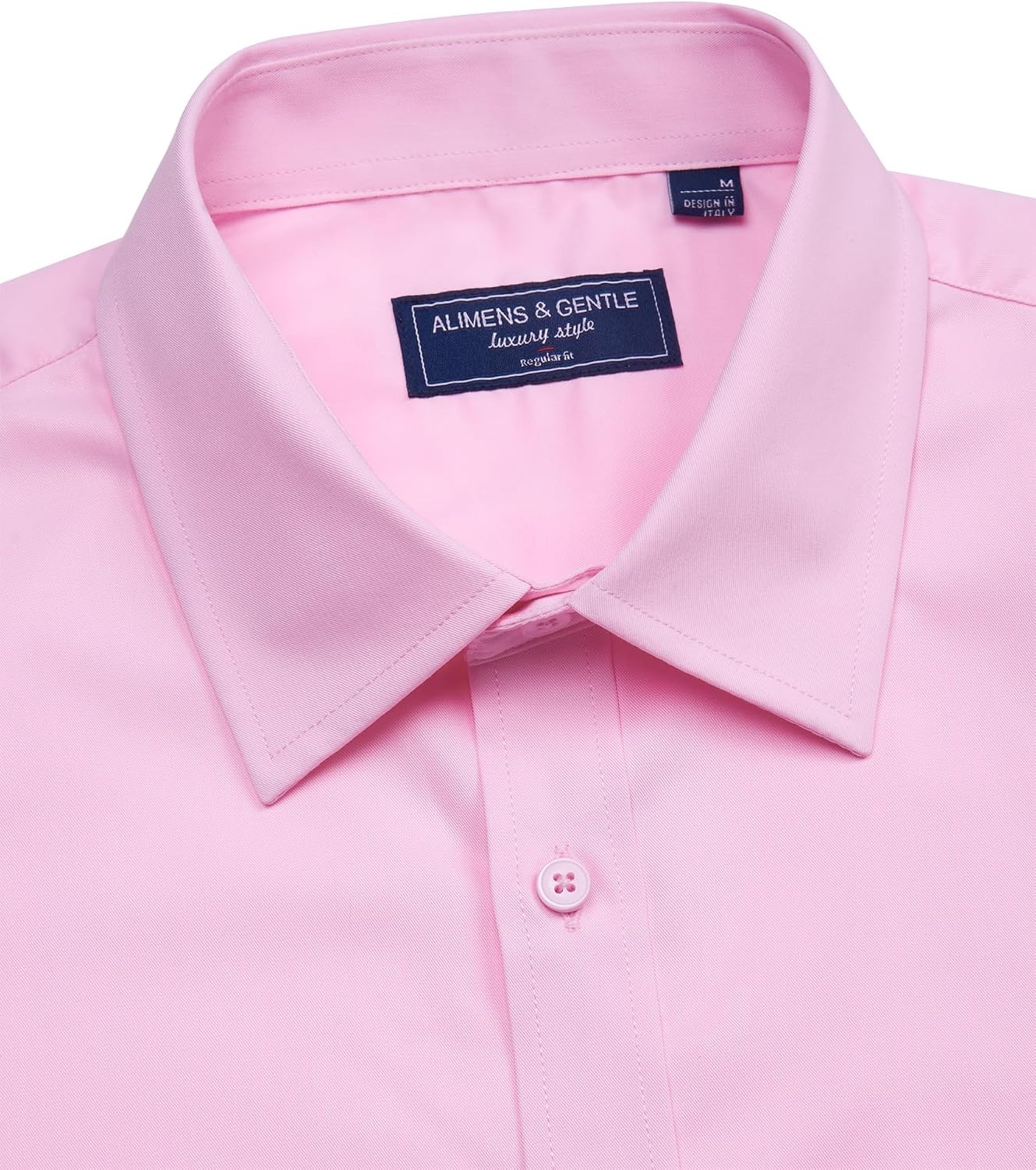 image:imageAlimens amp Gentle Mens Dress Shirt Short Sleeve Pocket Button Down ShirtPink