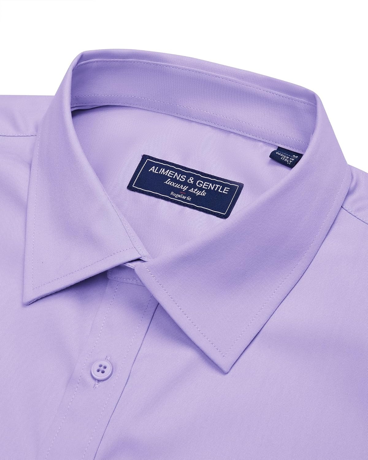 image:imageAlimens amp Gentle Mens Dress Shirt Short Sleeve Pocket Button Down ShirtPurple