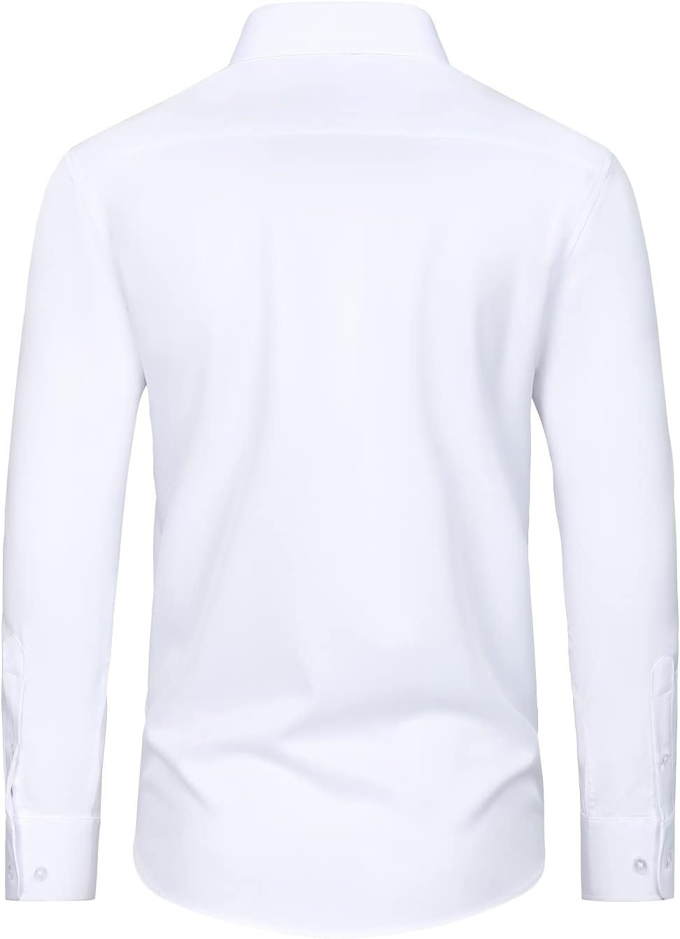 image:imageAlimens amp Gentle Mens Stain Shield Dress Shirts Slim Fit Button Down ShirtAll White