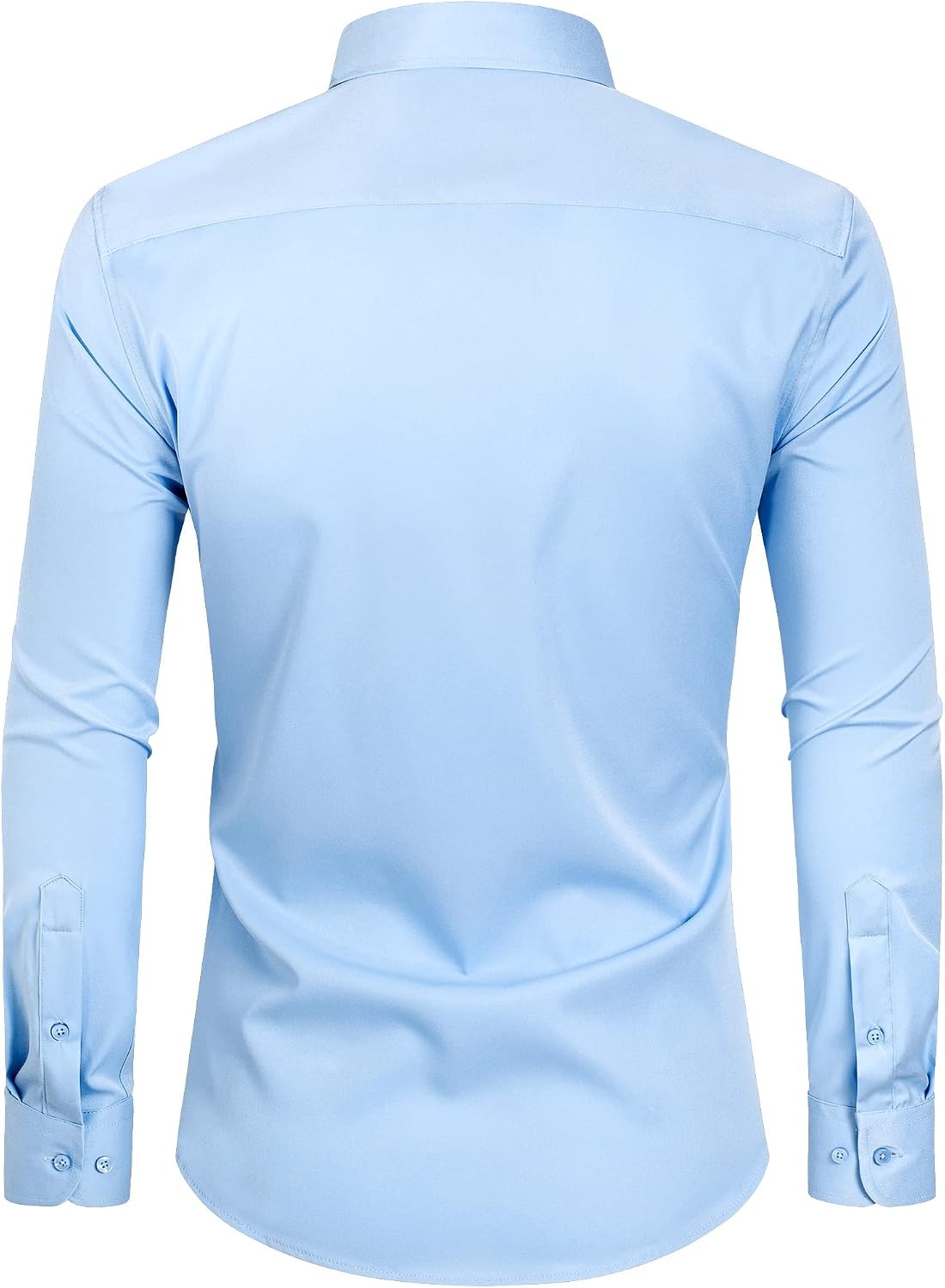 image:imageAlimens amp Gentle Mens Stain Shield Dress Shirts Slim Fit Button Down ShirtBlue Sky
