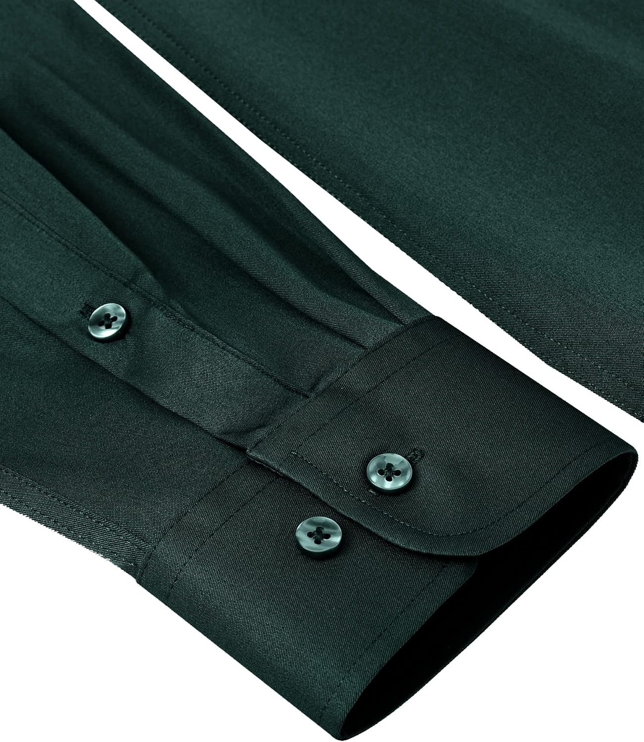 image:imageAlimens amp Gentle Mens Stain Shield Dress Shirts Slim Fit Button Down ShirtDark Green