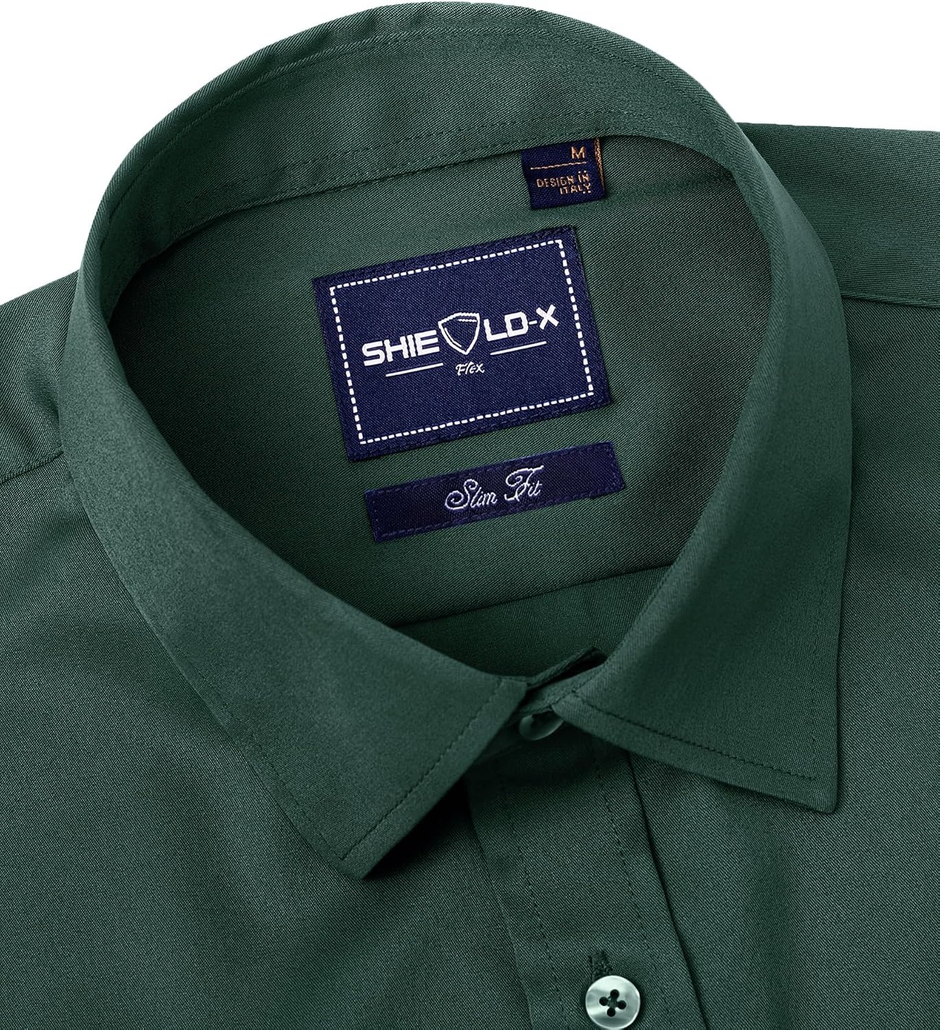 image:imageAlimens amp Gentle Mens Stain Shield Dress Shirts Slim Fit Button Down ShirtEmerald Green