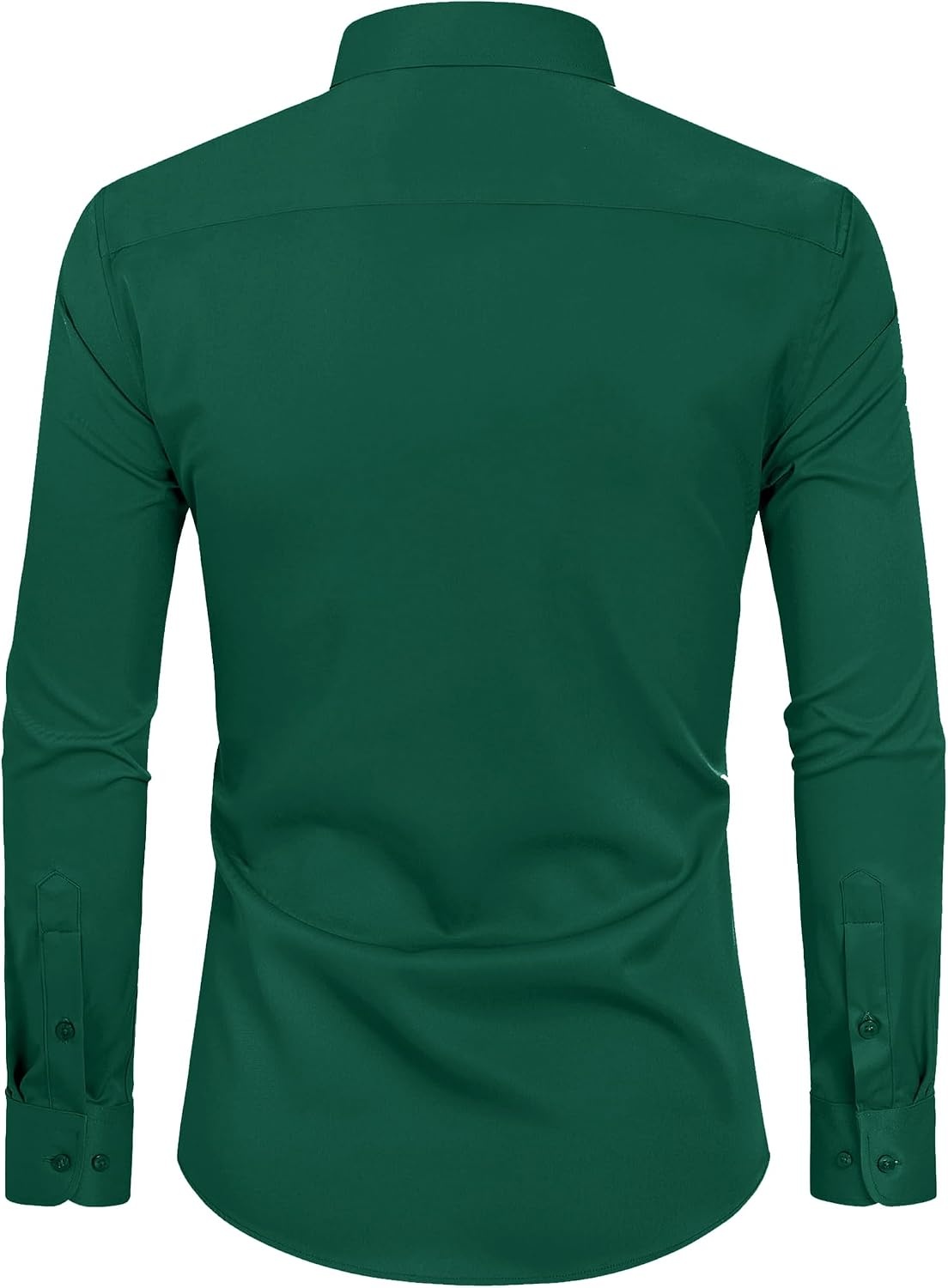 image:imageAlimens amp Gentle Mens Stain Shield Dress Shirts Slim Fit Button Down ShirtForest Green