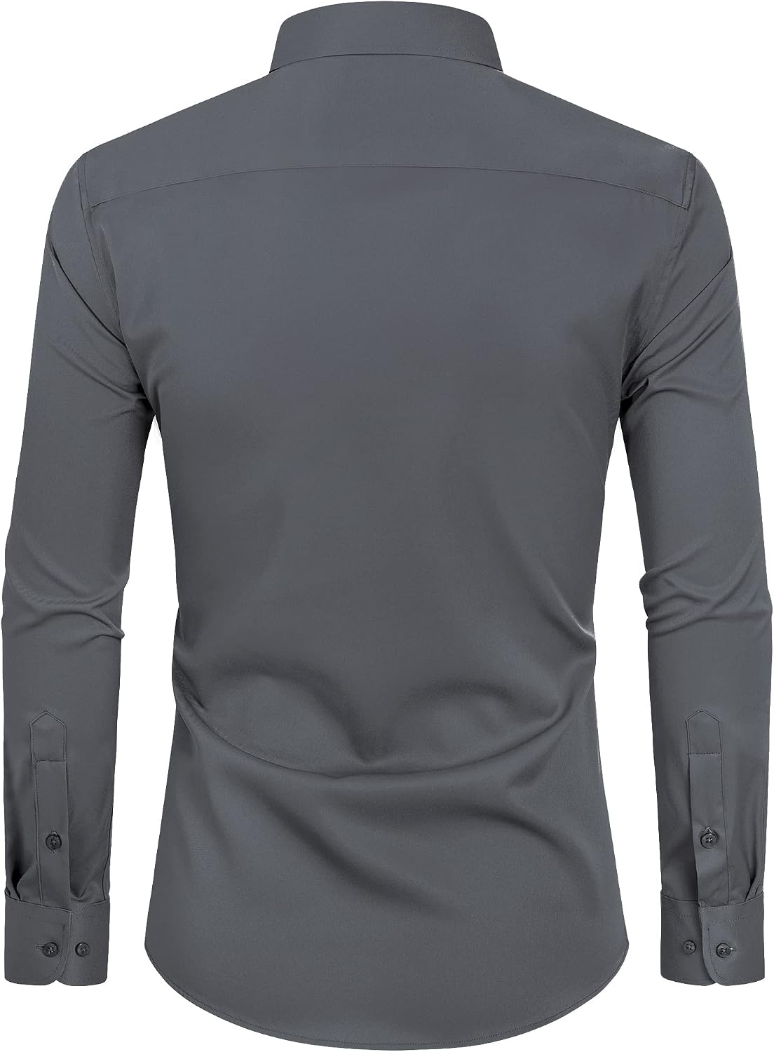 image:imageAlimens amp Gentle Mens Stain Shield Dress Shirts Slim Fit Button Down ShirtGrey