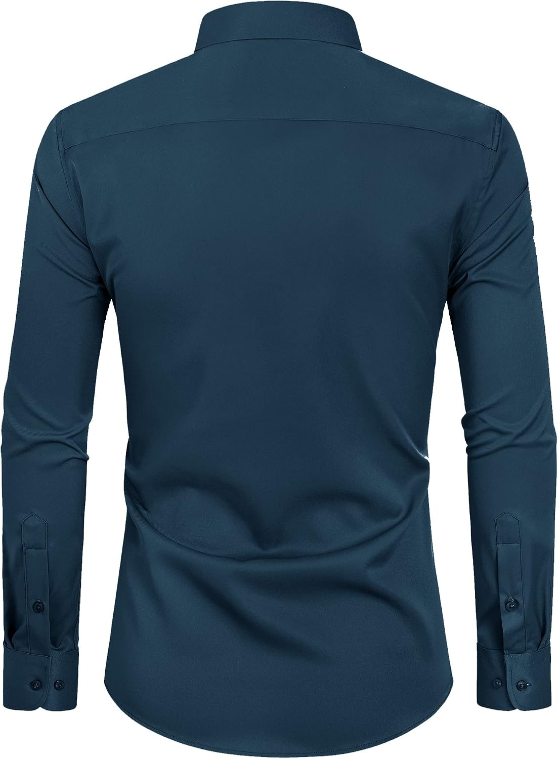 image:imageAlimens amp Gentle Mens Stain Shield Dress Shirts Slim Fit Button Down ShirtLight Navy