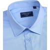 Alimens & Gentle Mens Dress Shirt Short Sleeve Pocket Button Down Shirt(Blue)