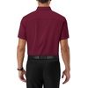 Alimens & Gentle Mens Dress Shirt Short Sleeve Pocket Button Down Shirt(Burgundy)