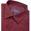 Alimens & Gentle Mens Dress Shirt Short Sleeve Pocket Button Down Shirt(Burgundy)