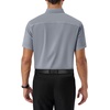 Alimens & Gentle Mens Dress Shirt Short Sleeve Pocket Button Down Shirt(Cool Grey)