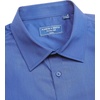 Alimens & Gentle Mens Dress Shirt Short Sleeve Pocket Button Down Shirt(Deep Blue)