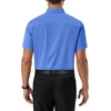 Alimens & Gentle Mens Dress Shirt Short Sleeve Pocket Button Down Shirt(Deep Blue)