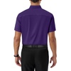 Alimens & Gentle Mens Dress Shirt Short Sleeve Pocket Button Down Shirt(Grape Purple)