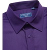 Alimens & Gentle Mens Dress Shirt Short Sleeve Pocket Button Down Shirt(Grape Purple)