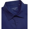 Alimens & Gentle Mens Dress Shirt Short Sleeve Pocket Button Down Shirt(Navy Blue)