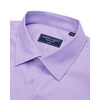 Alimens & Gentle Mens Dress Shirt Short Sleeve Pocket Button Down Shirt(Purple)