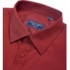Alimens & Gentle Mens Dress Shirt Short Sleeve Pocket Button Down Shirt(Red)