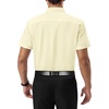 Alimens & Gentle Mens Dress Shirt Short Sleeve Pocket Button Down Shirt(Yellow)