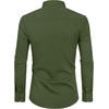 Alimens & Gentle Mens Stain Shield Dress Shirts Slim Fit Button Down Shirt(Army Green)