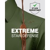 Alimens & Gentle Mens Stain Shield Dress Shirts Slim Fit Button Down Shirt(Army Green)