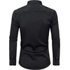 Alimens & Gentle Mens Stain Shield Dress Shirts Slim Fit Button Down Shirt(Black)