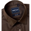Alimens & Gentle Mens Stain Shield Dress Shirts Slim Fit Button Down Shirt(Brown)