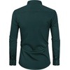 Alimens & Gentle Mens Stain Shield Dress Shirts Slim Fit Button Down Shirt(Dark Green)