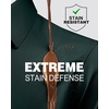 Alimens & Gentle Mens Stain Shield Dress Shirts Slim Fit Button Down Shirt(Dark Green)