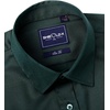 Alimens & Gentle Mens Stain Shield Dress Shirts Slim Fit Button Down Shirt(Dark Green)