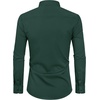 Alimens & Gentle Mens Stain Shield Dress Shirts Slim Fit Button Down Shirt(Emerald Green)