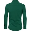 Alimens & Gentle Mens Stain Shield Dress Shirts Slim Fit Button Down Shirt(Forest Green)