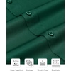 Alimens & Gentle Mens Stain Shield Dress Shirts Slim Fit Button Down Shirt(Forest Green)