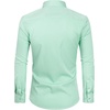 Alimens & Gentle Mens Stain Shield Dress Shirts Slim Fit Button Down Shirt(Grass Green)
