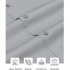 Alimens & Gentle Mens Stain Shield Dress Shirts Slim Fit Button Down Shirt(Light Grey)