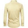 Alimens & Gentle Mens Stain Shield Dress Shirts Slim Fit Button Down Shirt(Light Yellow)