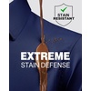 Alimens & Gentle Mens Stain Shield Dress Shirts Slim Fit Button Down Shirt(Navy)