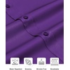 Alimens & Gentle Mens Stain Shield Dress Shirts Slim Fit Button Down Shirt(Purple)
