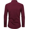 Alimens & Gentle Mens Stain Shield Dress Shirts Slim Fit Button Down Shirt(Wine Burgundy)