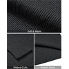 Alimens & Gentle Mens Turtleneck Sweater Slim Fit Cable Knitted Casual Pullover Lightweight Ribbed Long Sleeve Sweaters(Dark Grey)