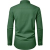 Men’s Dress Shirts Long Sleeve Stretch Wrinkle Free Work Button Down Shirt(Green)