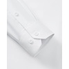 Men’s Dress Shirts Long Sleeve Stretch Wrinkle Free Work Button Down Shirt(White)
