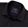 Mens Short Sleeve Dress Shirt Wrinkle Free Summer Button Down Shirts(All Black)
