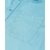 Mens Short Sleeve Dress Shirt Wrinkle Free Summer Button Down Shirts(Aquamarine Blue)