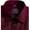 Mens Short Sleeve Dress Shirt Wrinkle Free Summer Button Down Shirts(A-wine Red)
