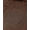 Mens Short Sleeve Dress Shirt Wrinkle Free Summer Button Down Shirts(Brown)